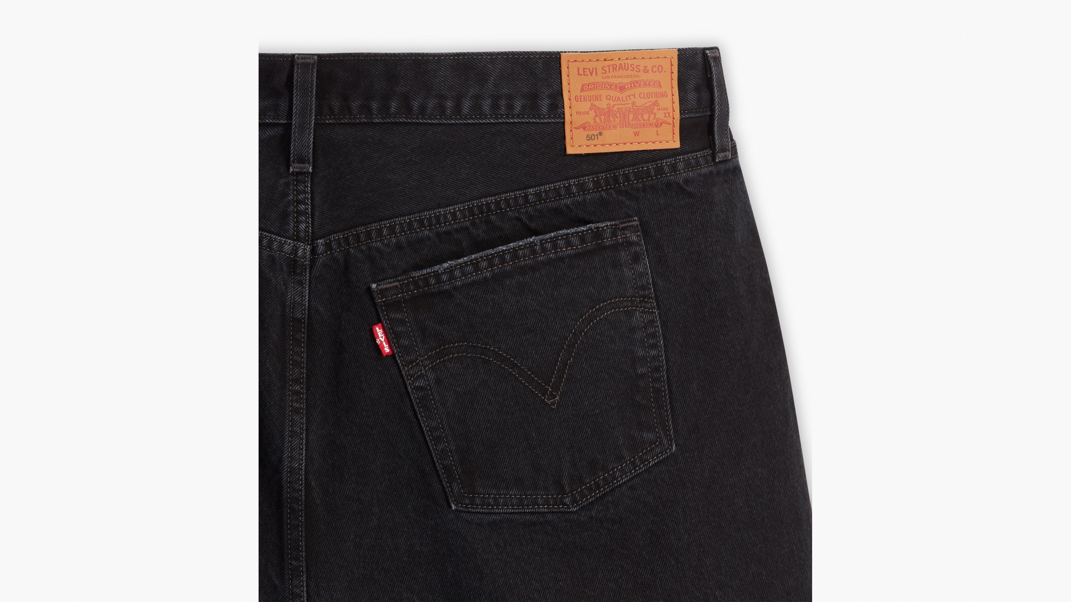 Short 501® Levi's® Original (Grandes tailles) - Stowaway Plus - Noir