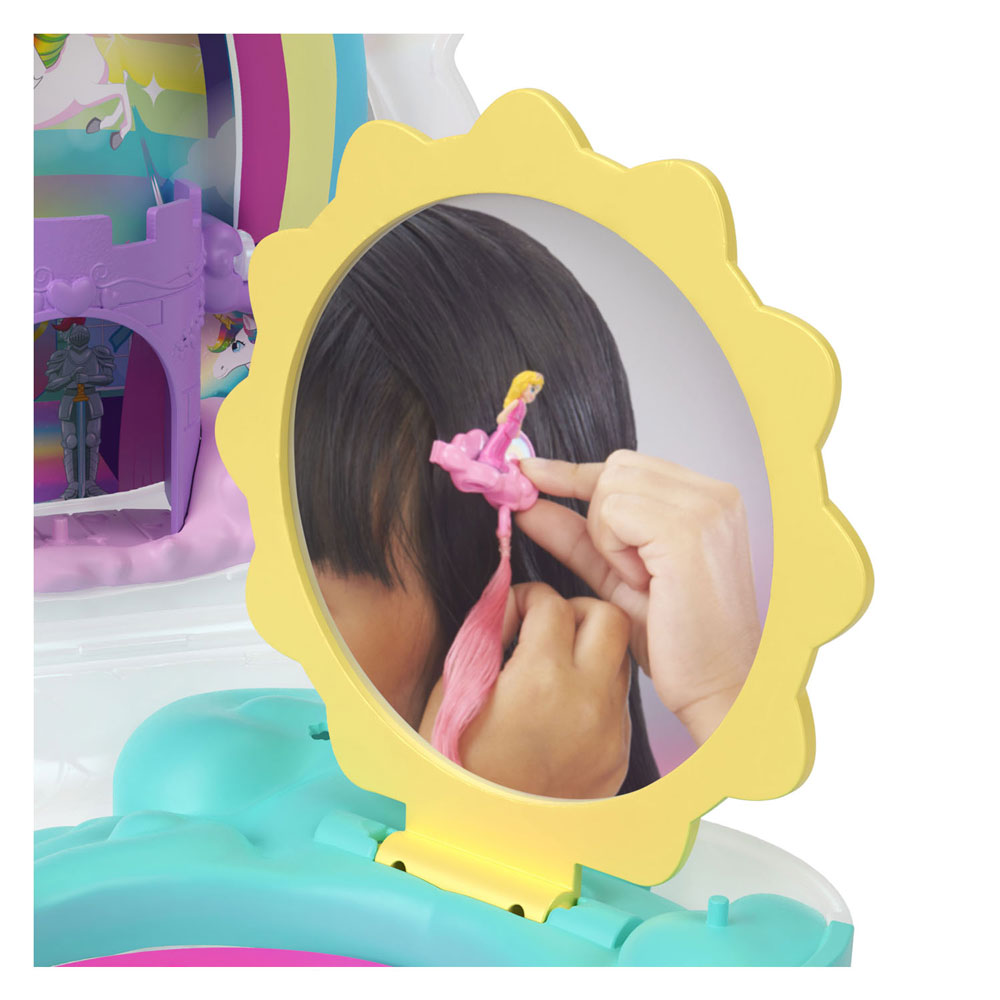 Polly Pocket Salon van de Regenboog Eenhoorn Speelset