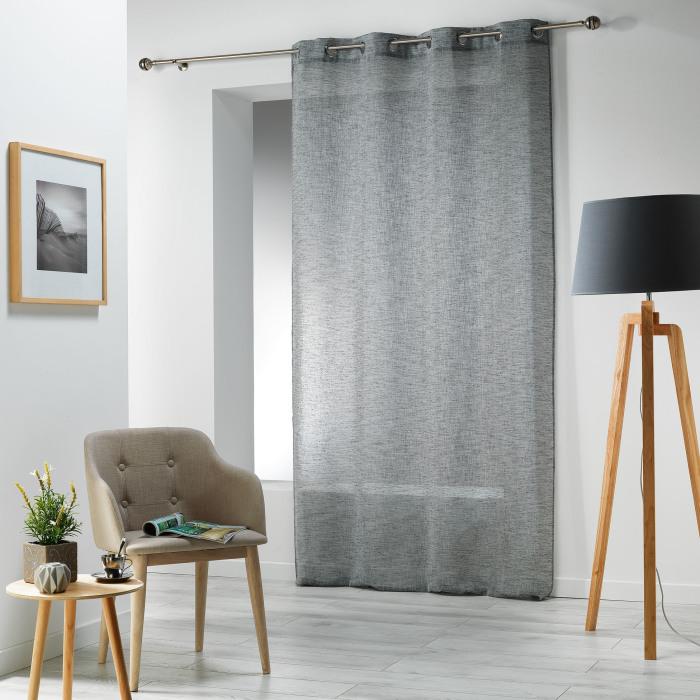 PANNEAU A OEILLETS 140X240CM CARLIN ANTHRACITE