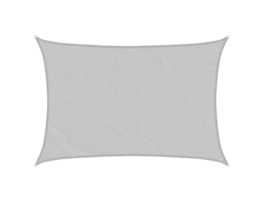 VIDAXL - Voile d'ombrage gris clair 2,5x2 m 100% polyester oxford