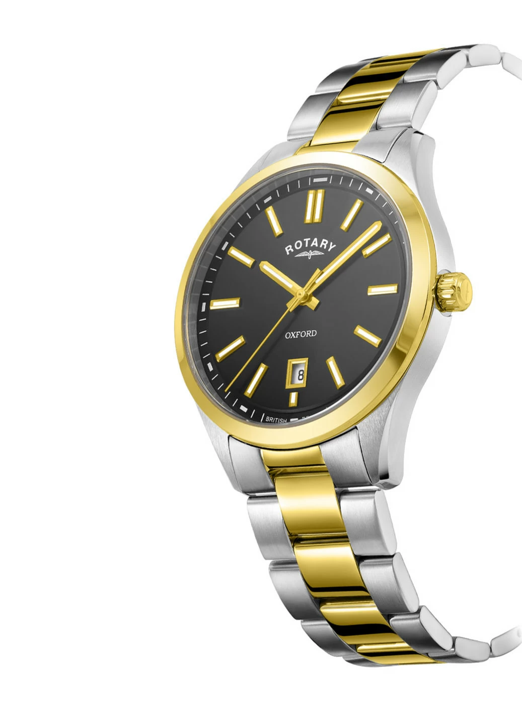 Rotary Quartz-Herrenuhr mit Edelstahlbandgehäuse