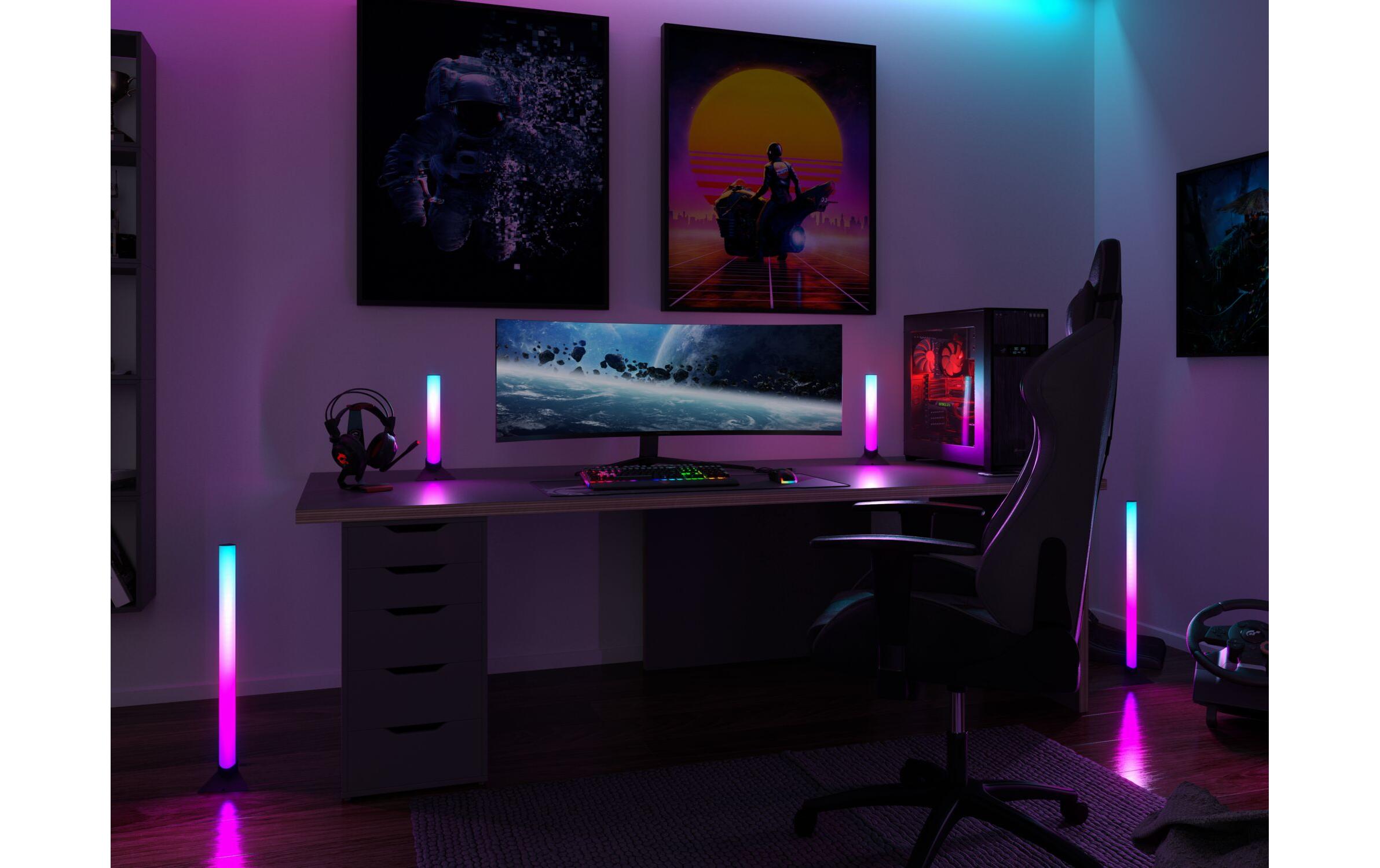 EntertainLED Lightbar Dynamic RGB, 30 cm, Schwarz, 2er SetLED-Lichtleiste