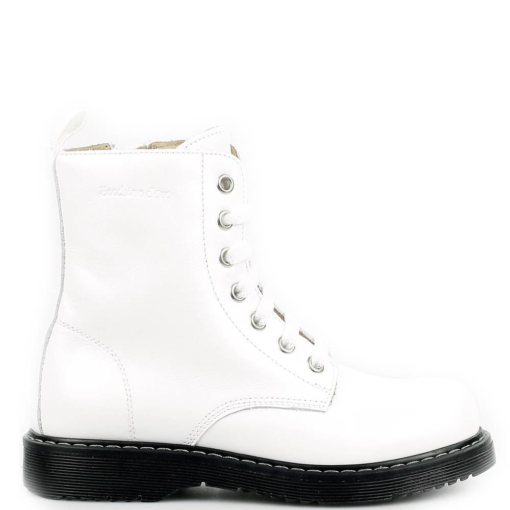 Zecchino d'Oro meisjes veterboots wit