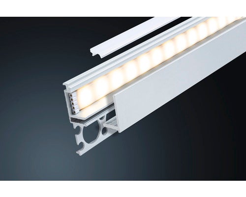 Paulmann LumiTiles LED-strip inbouwprofiel boven 2 m geanodiseerd aluminium/satijn