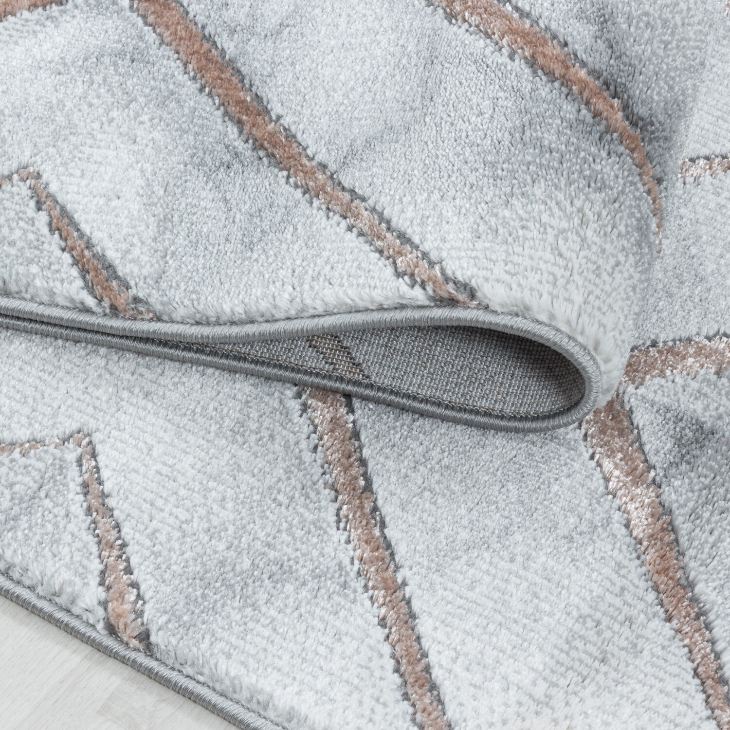 Modern Designer Teppich, Kurzflor Rauten, Marmor Optik, Rechteckig, Pflegeleicht