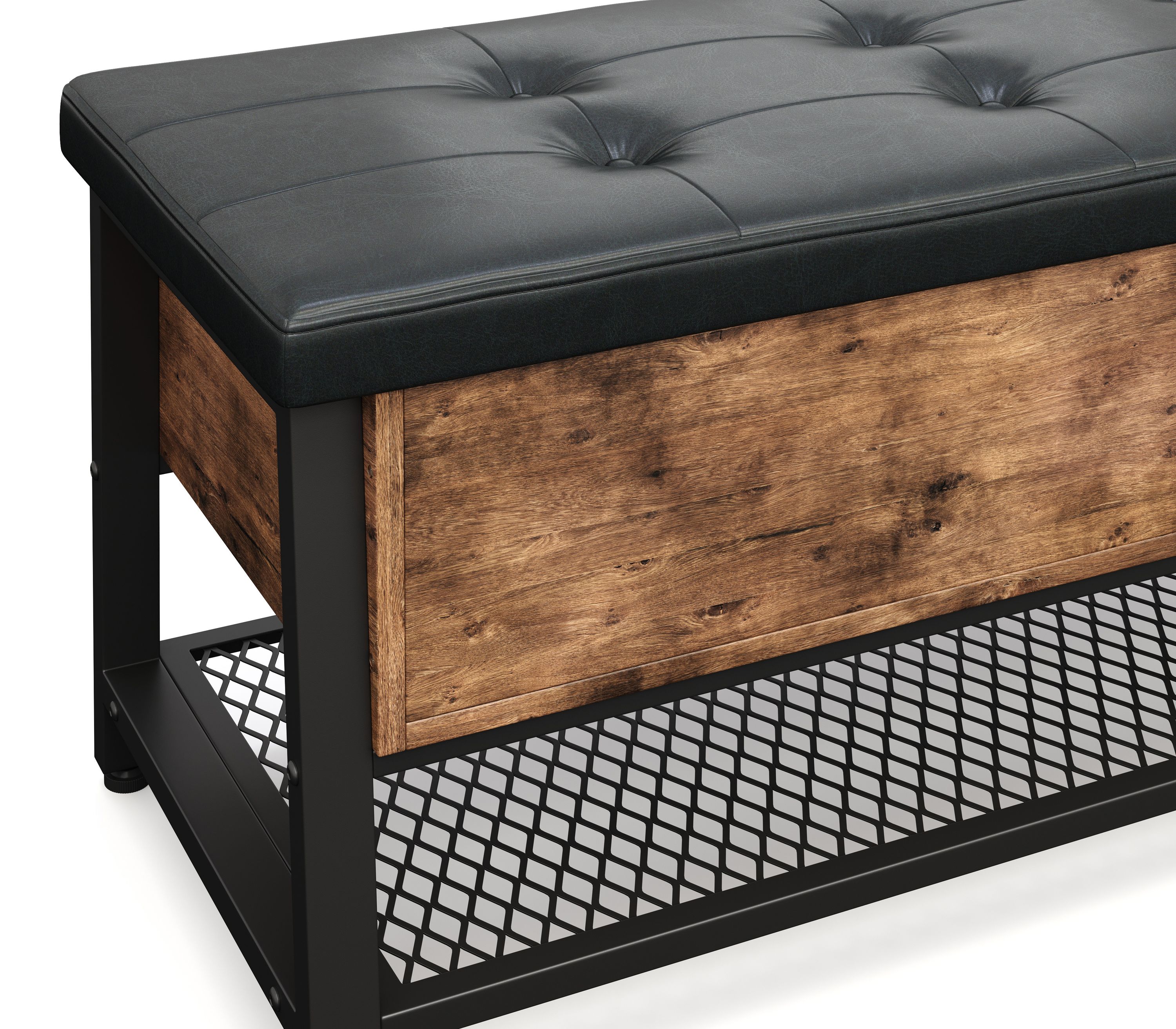 Sitzbank Leder Vintage BONITA