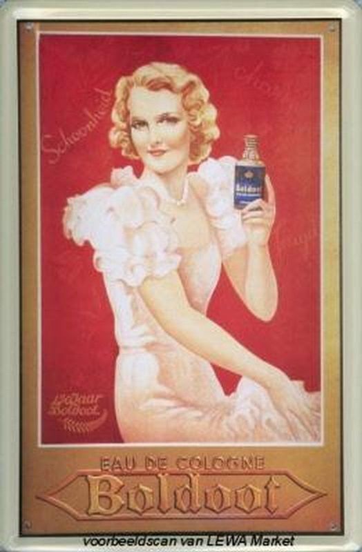 Boldoot - Eau de Cologne - Reclamebord - 10x15 cm