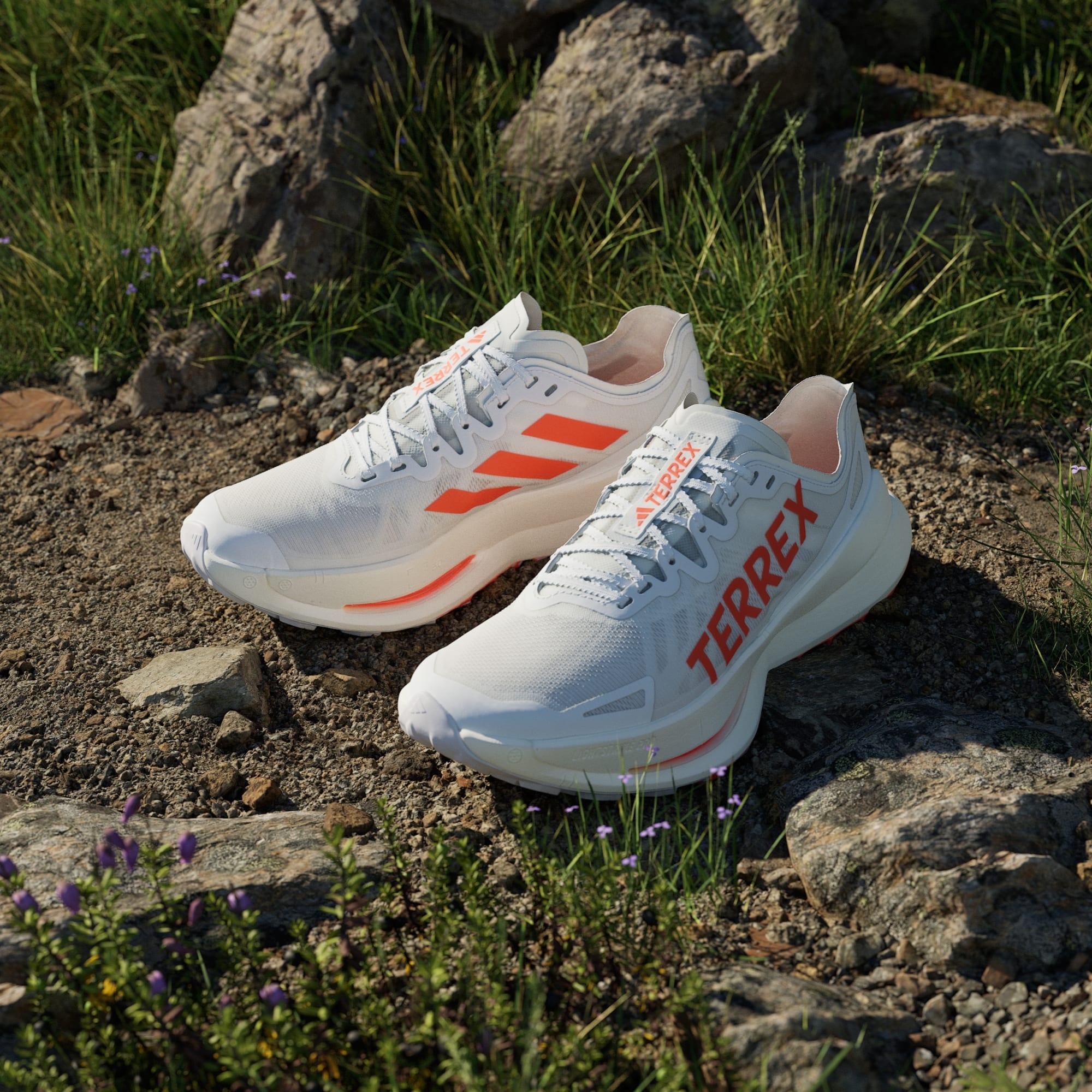 Terrex Agravic Speed Ultra Herre Cloud White/Impact Orange/Dash Grey