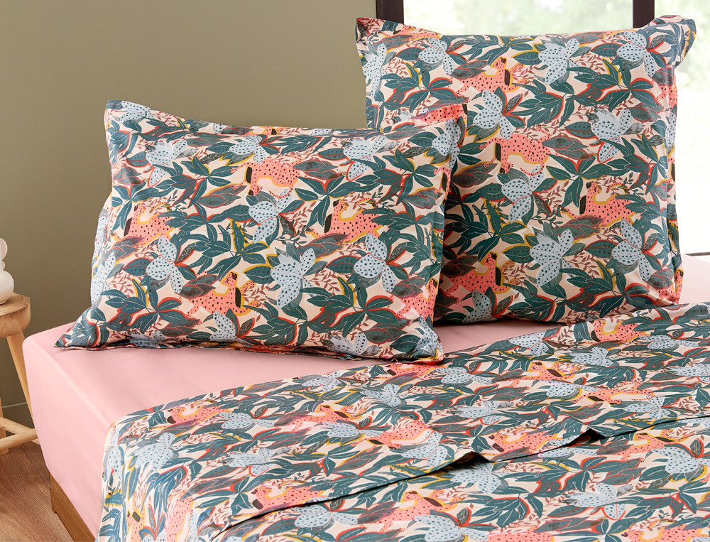 Taie d'oreiller fermeture zip-Nature fantasque