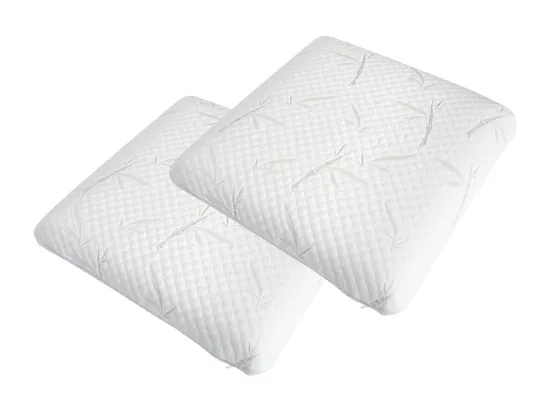 OLYMPE LITERIE | Lot de 2 oreillers 60x60 cm SERENITE | Mousse avec Mémoire de forme