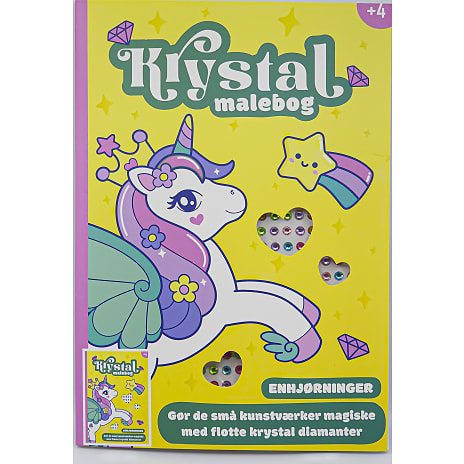 Krystal malebog - enhjørning