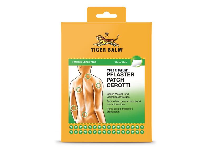 Tiger Balm bei Muskelschmerzen 10 x 14 cm 3 Stück Schmerzpflaster