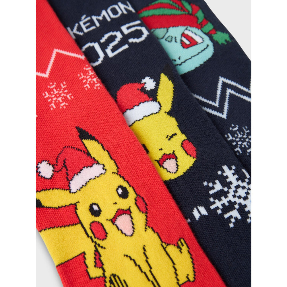 Køb Name It Dark Sapphire Odis Pokemon 3-pak Strømper
