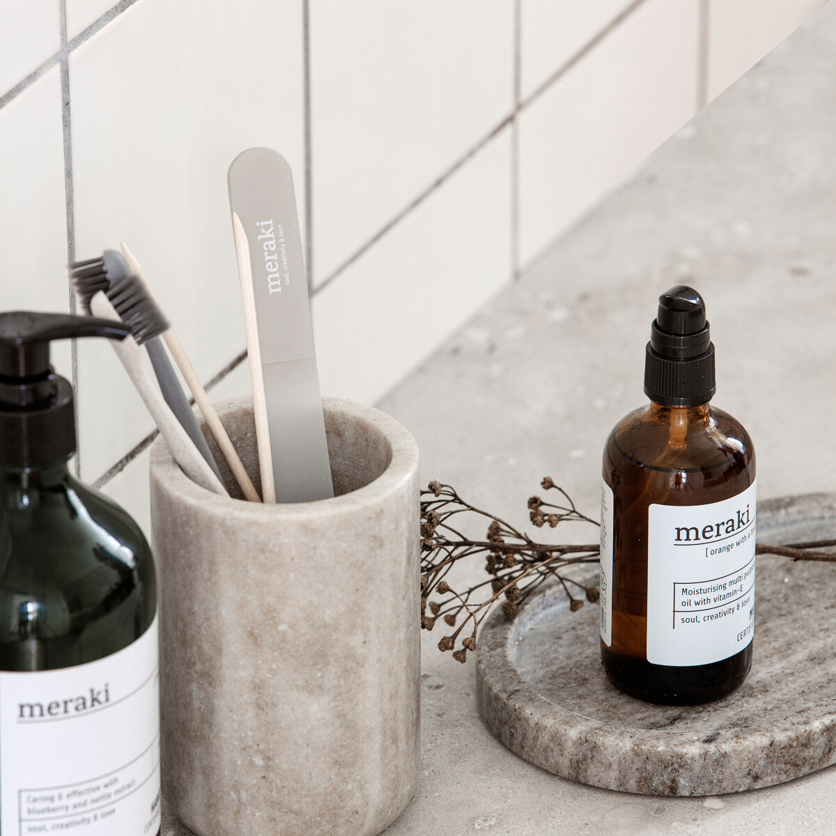 Meraki - Tandkrus I Mamor - Marble - Beige