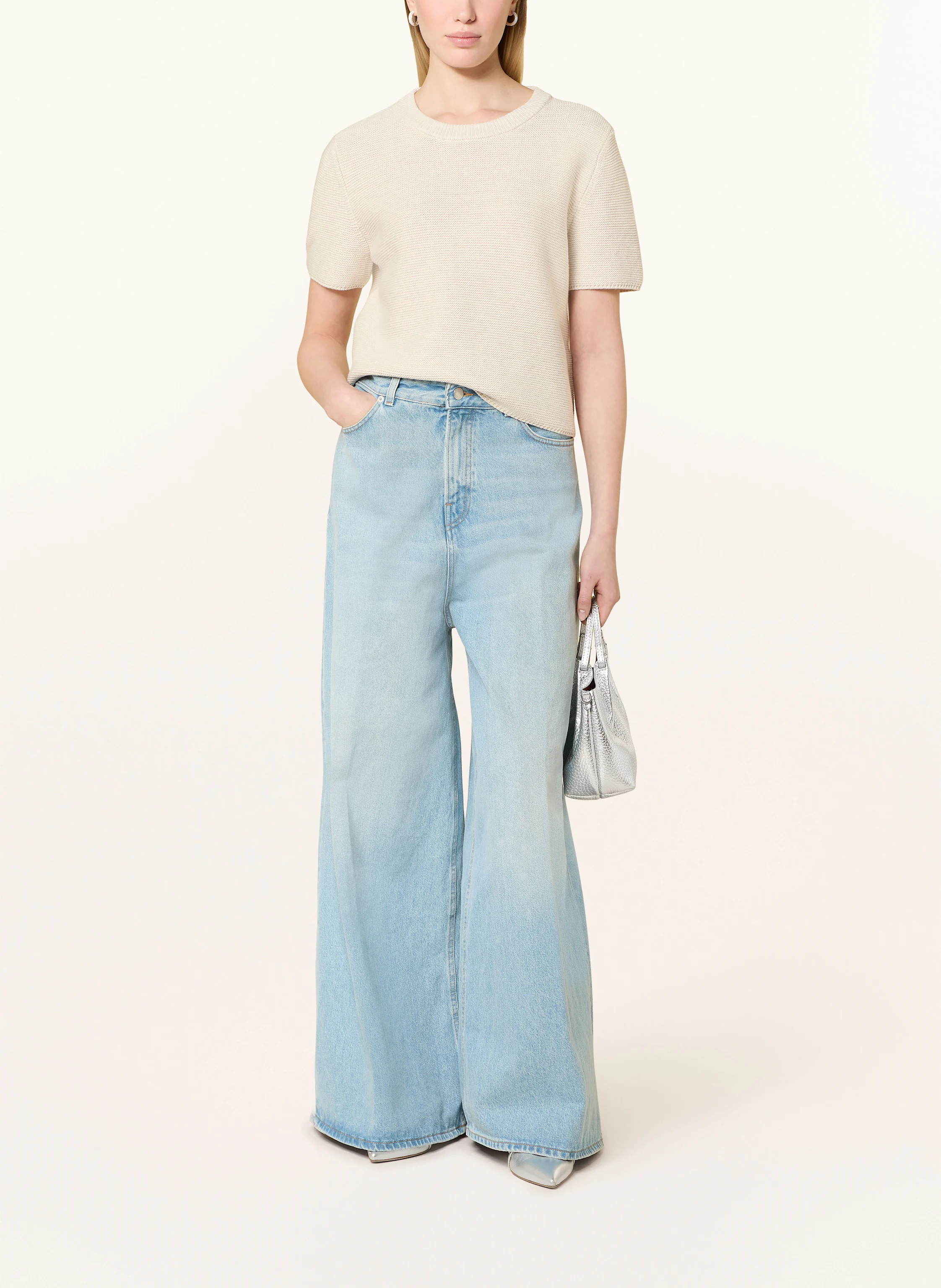 oui Strickshirt mit Cut-out