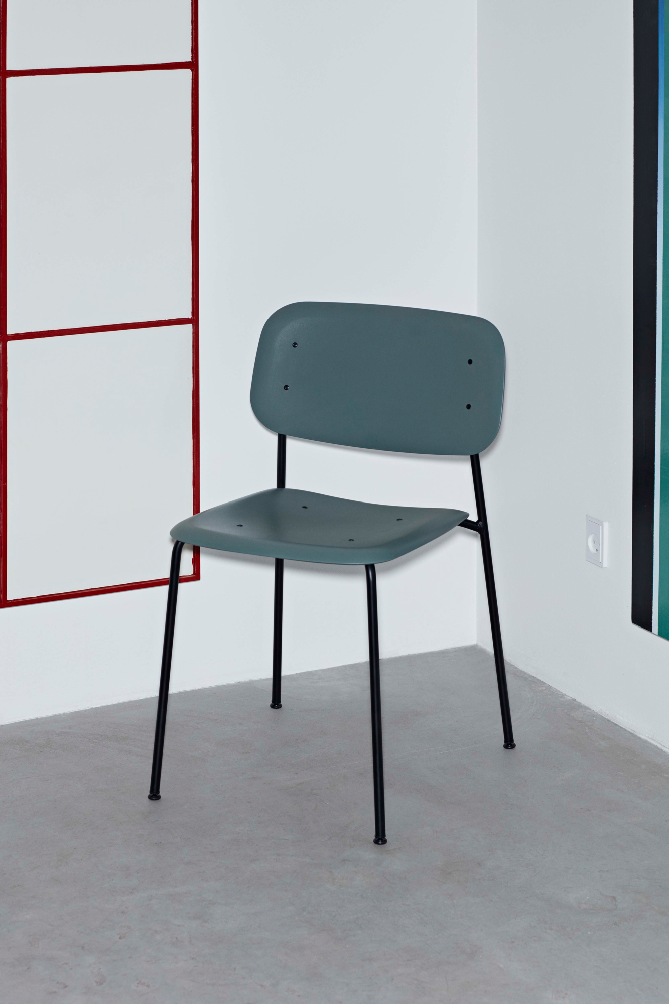 Eetkamerstoel Soft Edge 45 black/black