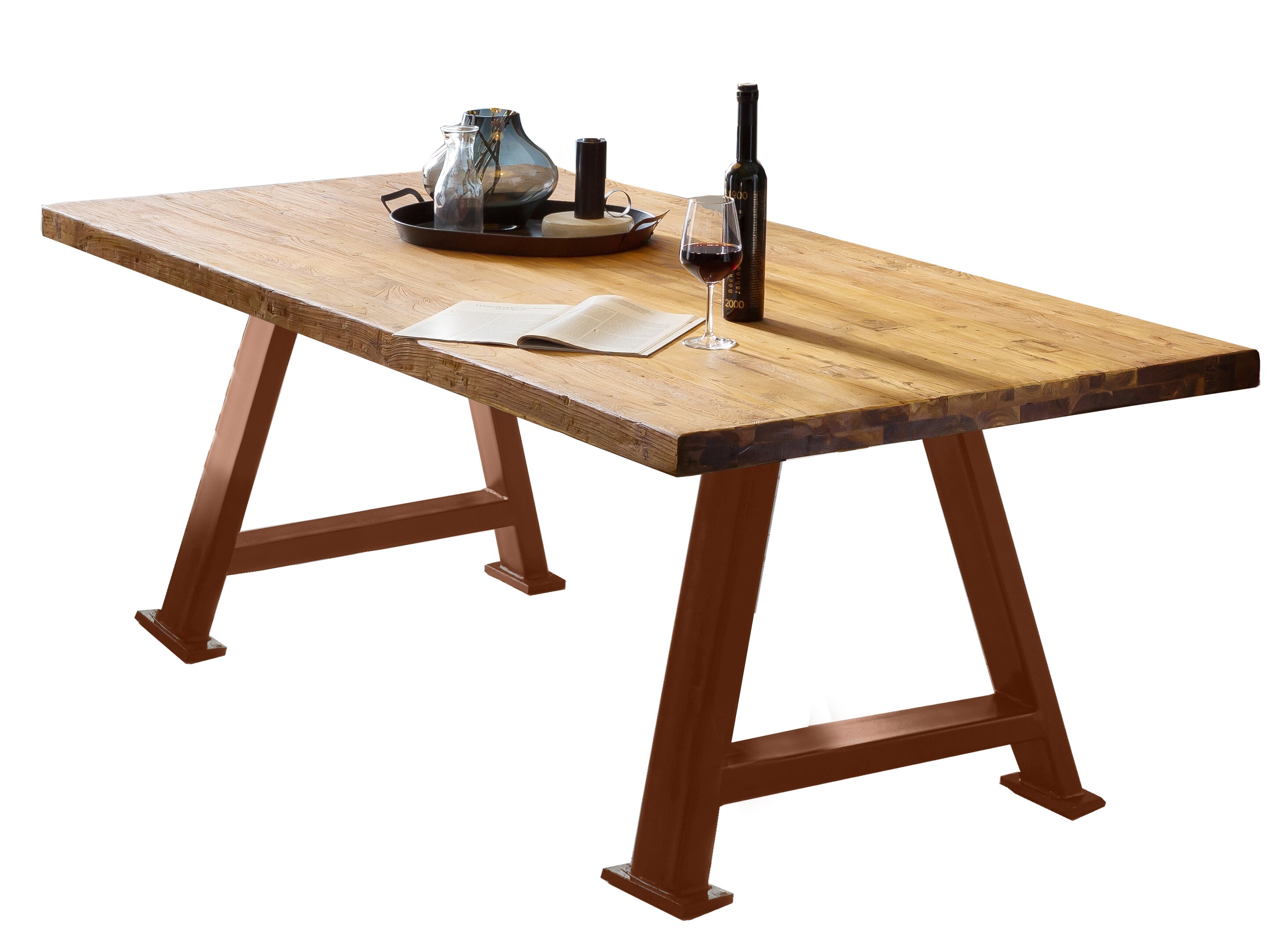 Tisch 200x100 Teak Holztisch Esstisch Küchentisch Wohnzimmertisch Speisetisch