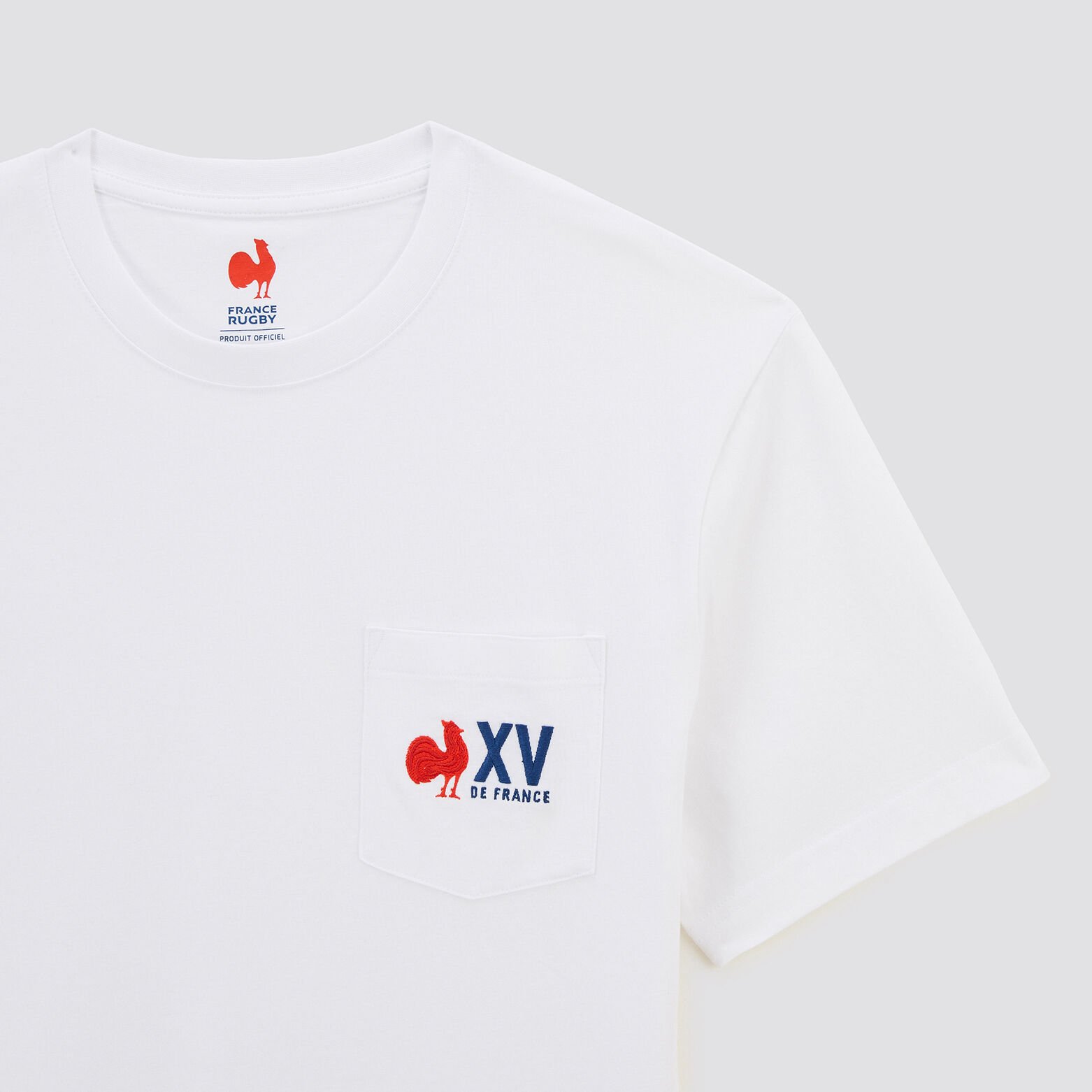 Tee-shirt licence France rugby Blanc