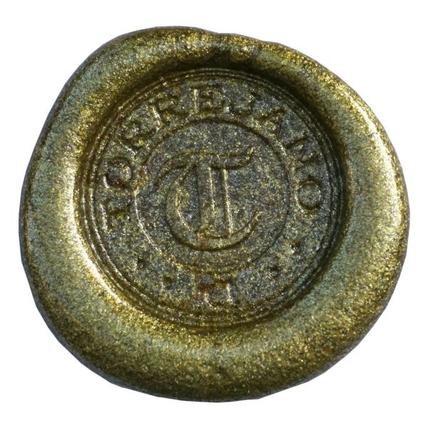Torrejano Lacre Verde Cobre Metalico 13 22Cm
