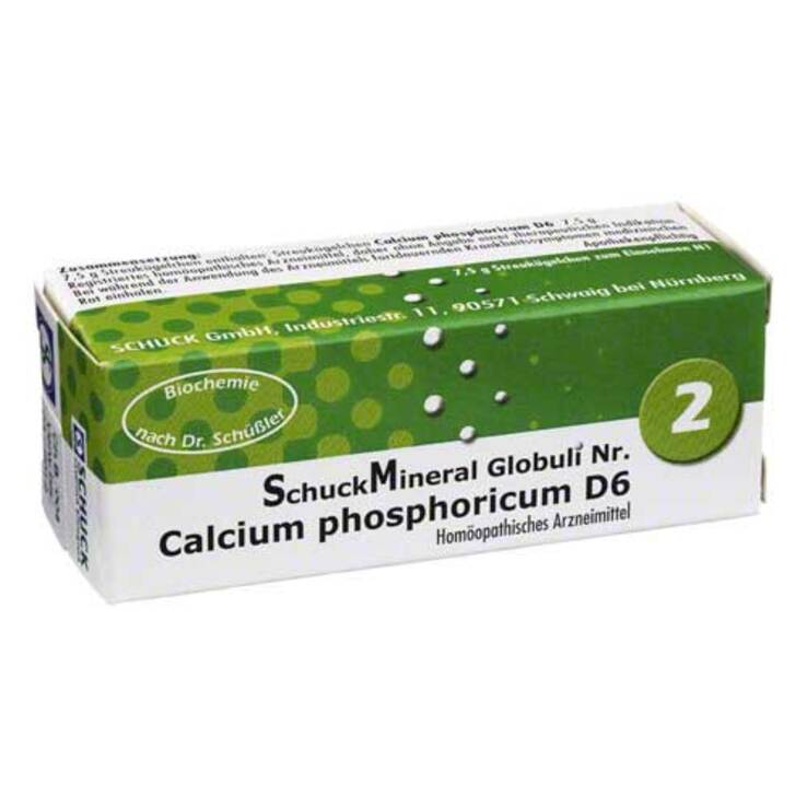 Schuckmineral Globuli 2 Calcium phosphoricum D6, 7.5 g