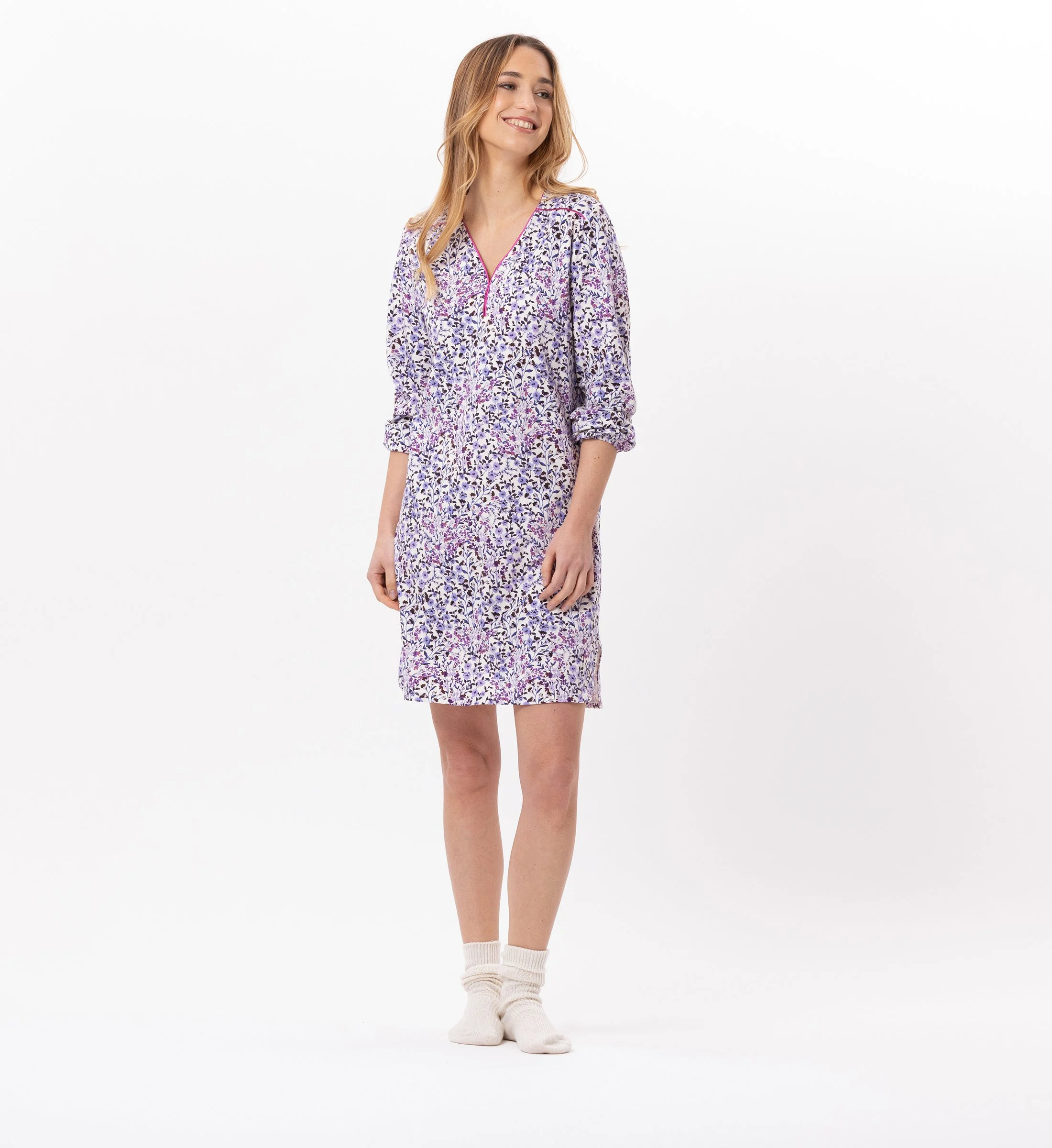Chemise de nuit en jersey | Multicolore