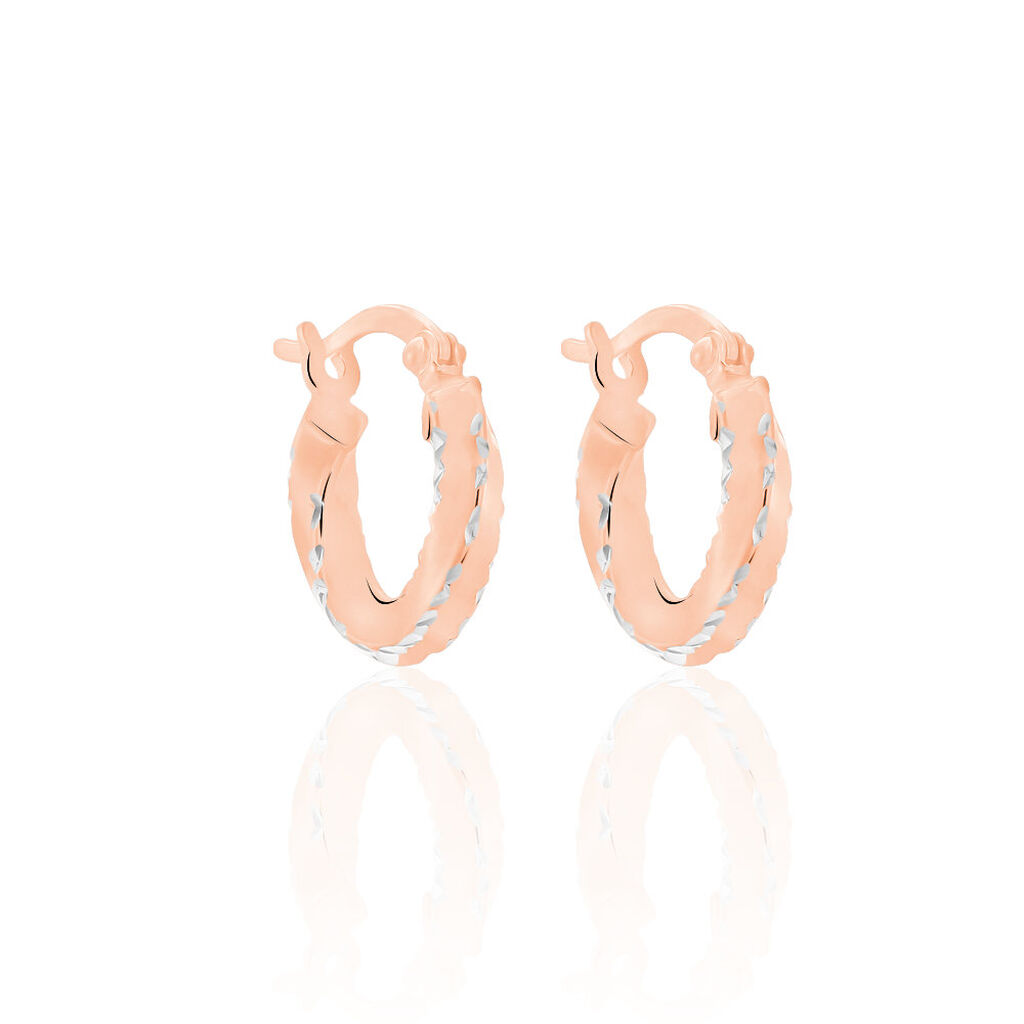Creoles Argent Rose Diane
