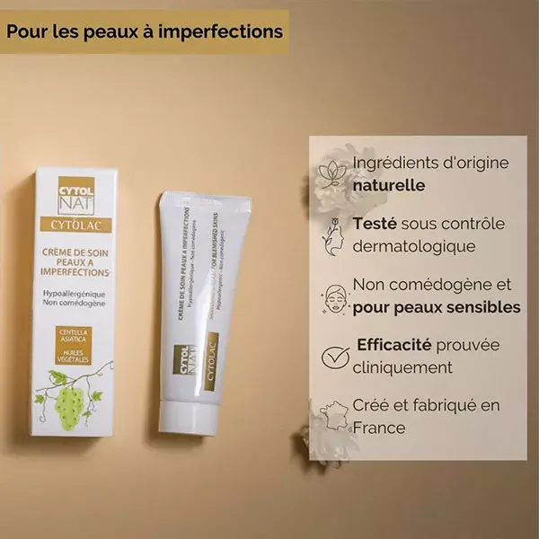 Cytolnat - Creme para a pele Cytolac com tendência a acne