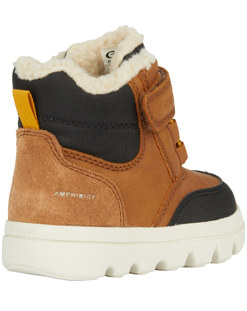 Winterboots WILLABOOM gefüttert in tobacco/black