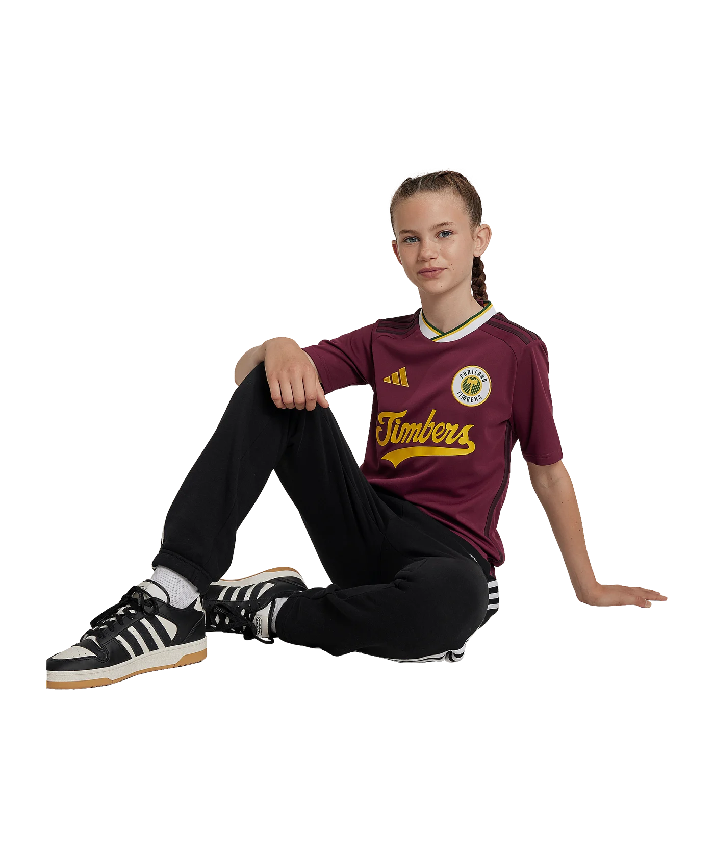 adidas Portland Timbers Trikot 3rd 2024 Kids Rot