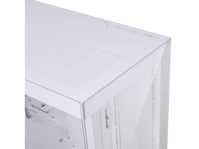 Phanteks NV7 - FT - udvidet ATX - sidepanel med vindue (hærdet glas) - ingen strømforsyning (ATX) - hvidmatteret - USB/Lyd