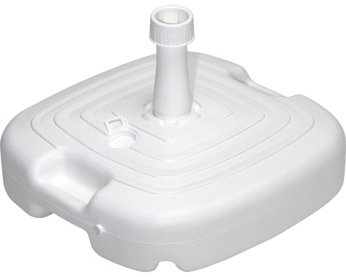 Paraplubak, kunststof, 17 kg, wit