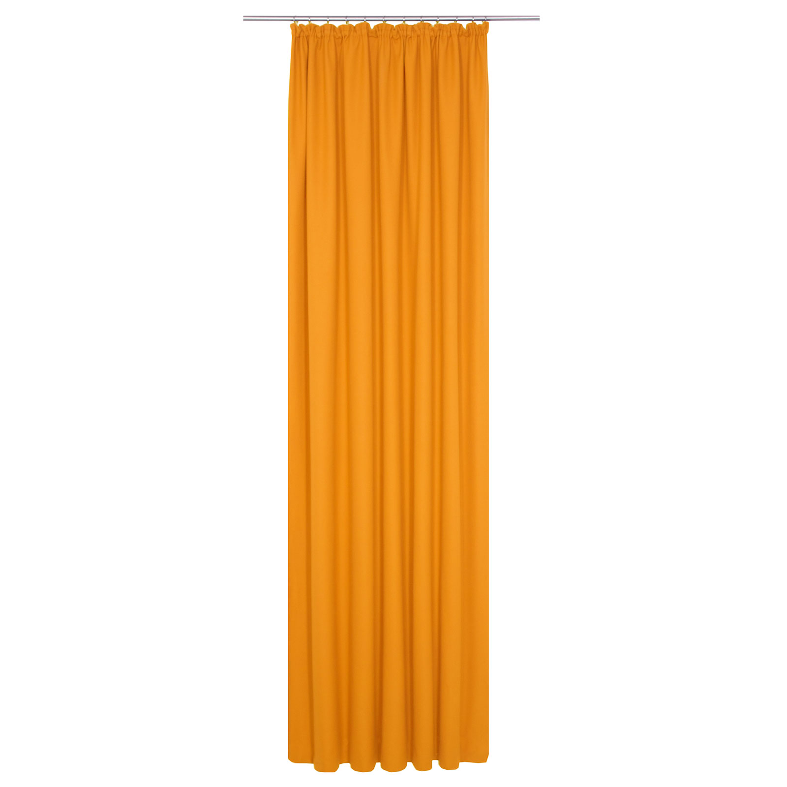 Einzelschal mit Kräuselband WIRTHNATUR - orange - 1-lagig - 130x145 cm