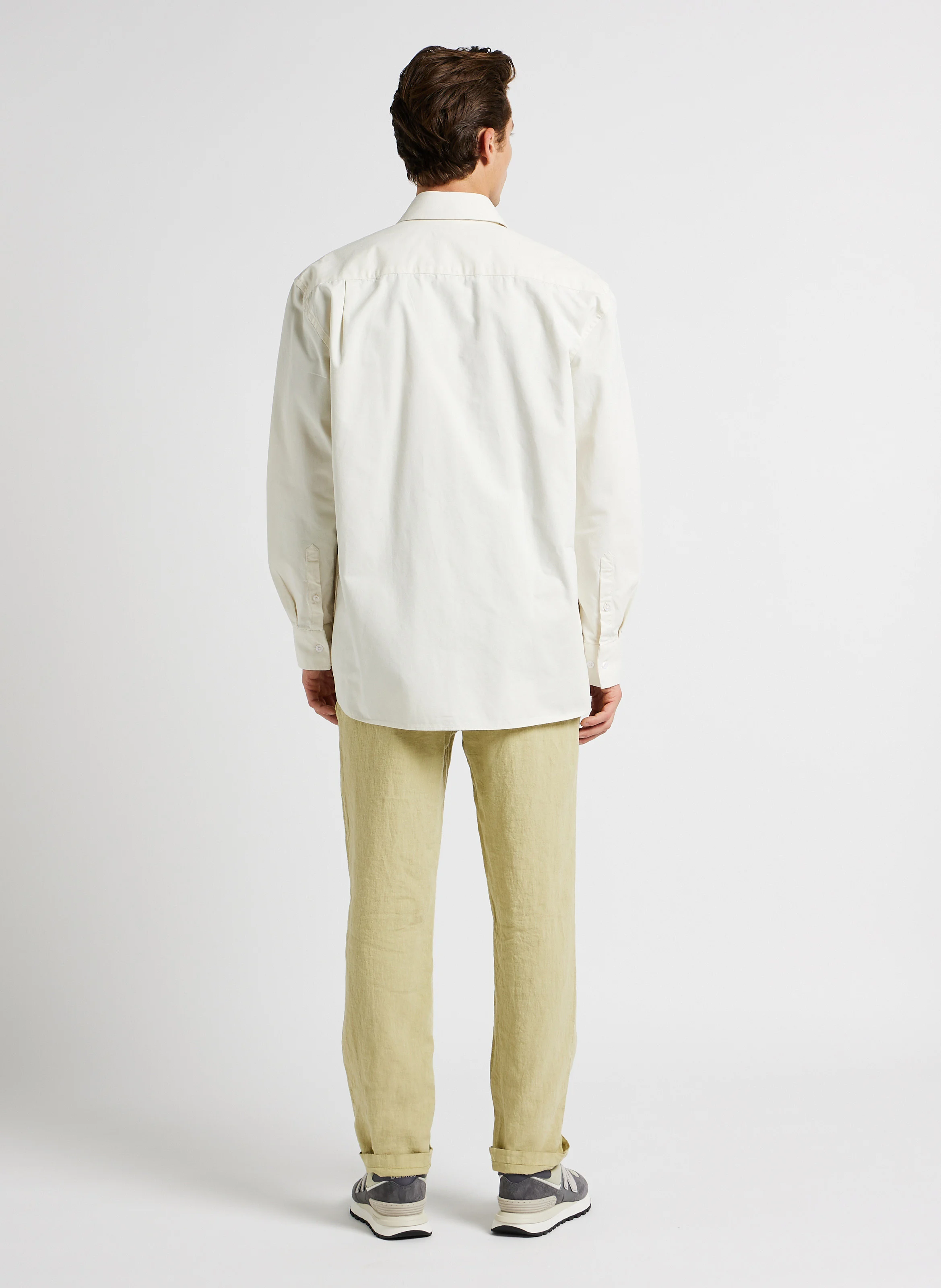 CALLAC - Tee-shirt droit ras du cou en coton bio | Bleu