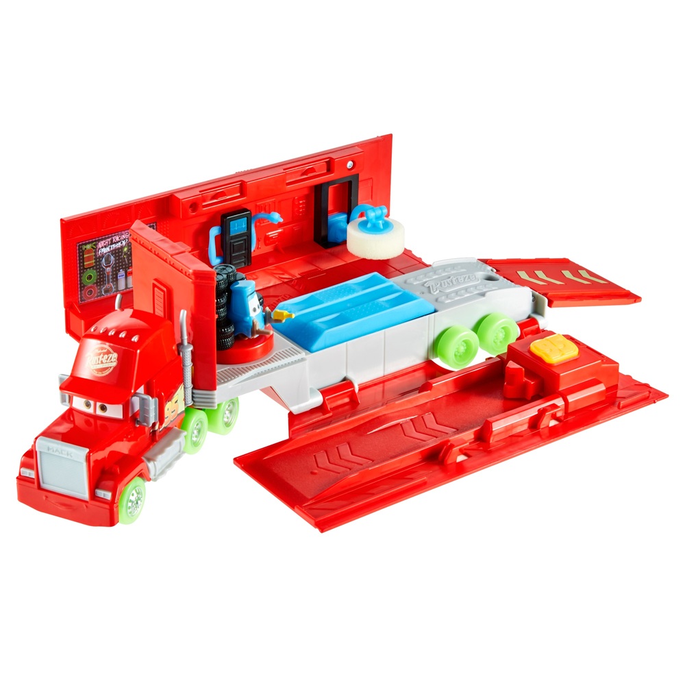 Pixars Cars Glow Racers Verwandlungs-Mack-Spielset