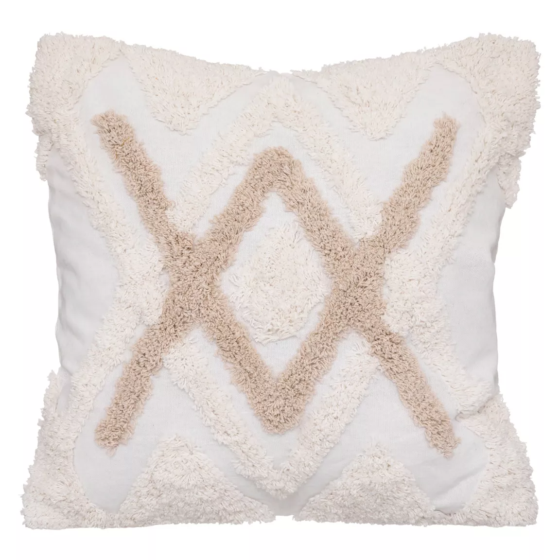 Housse de coussin carrée coton (40 x 40 cm) Rory Ivoire