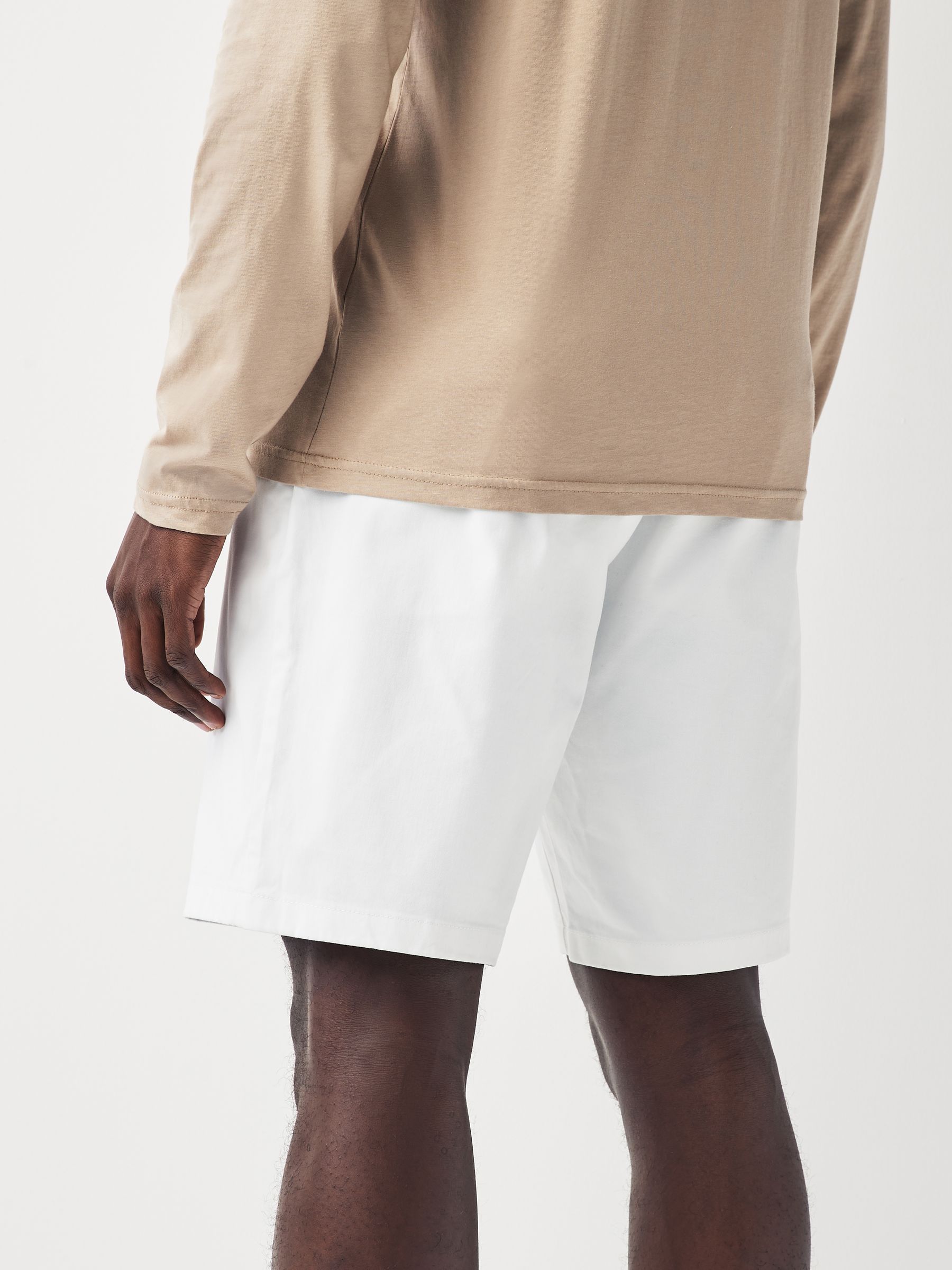 Wit - Straight fit - Chinoshort met stretch