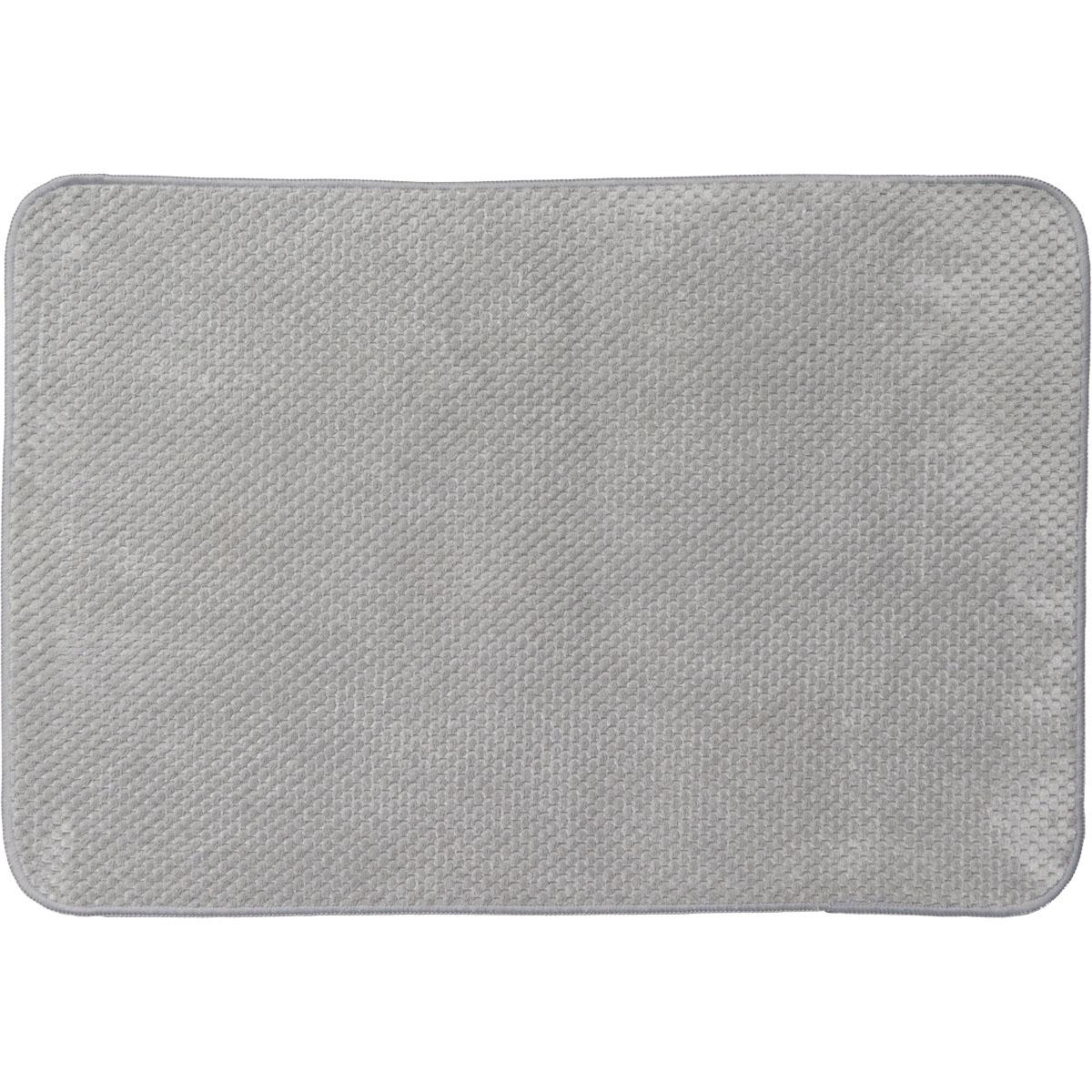 TAPIS 40X60CM POLYESTER GRIS