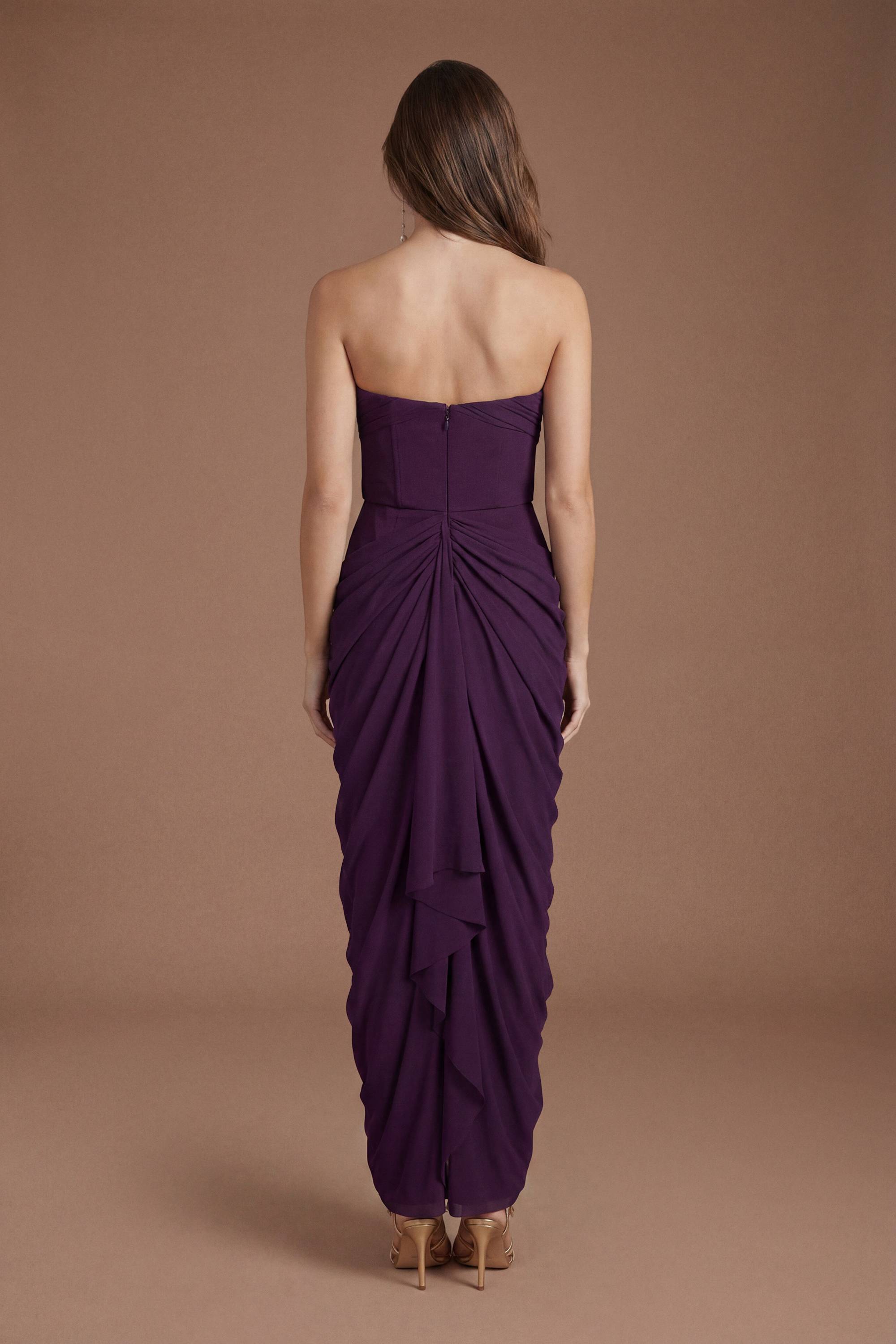 Coast Robe De Demoiselle D'honneur Collective Contour À Détail Corset