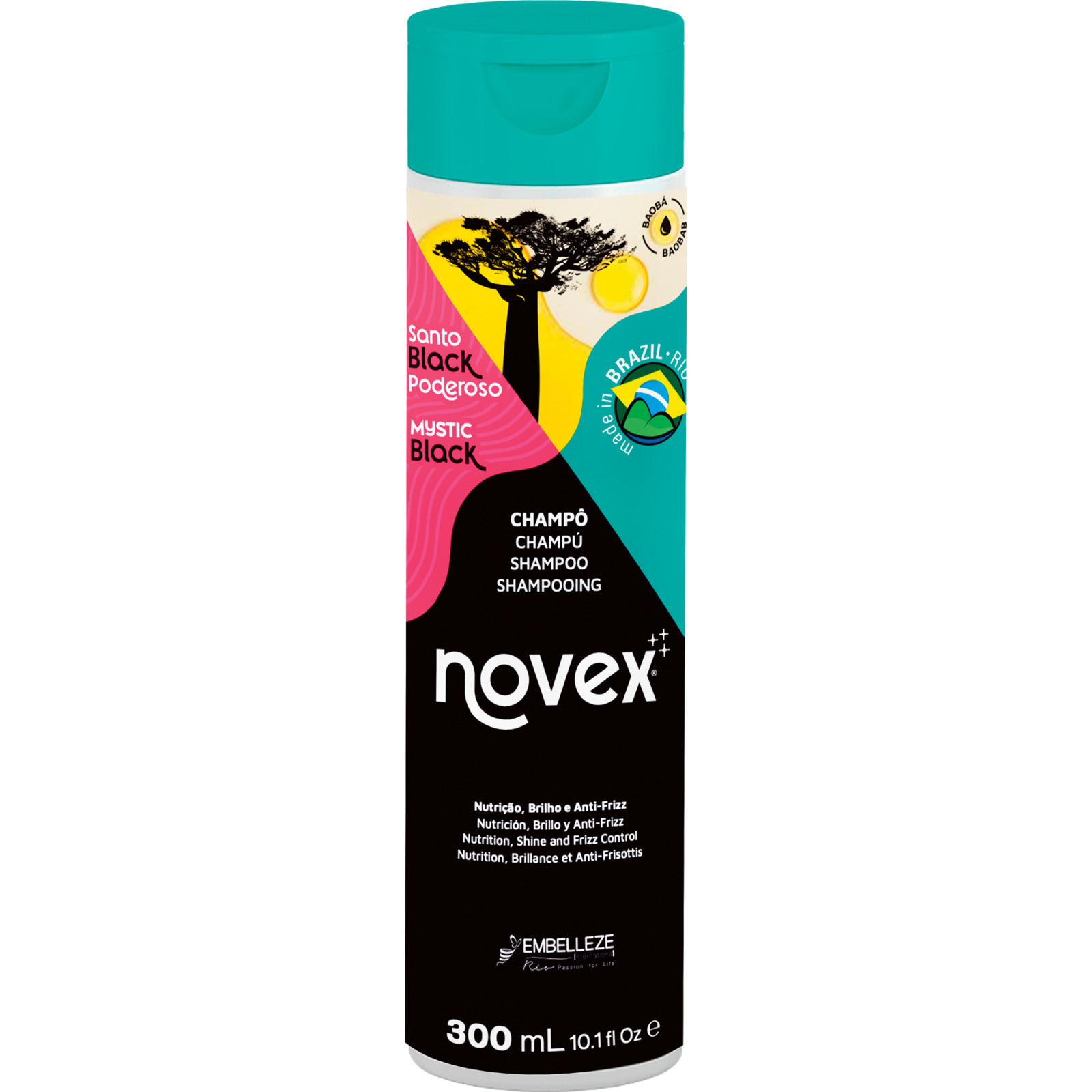 Novex Shampoo Santo Black 300 ml