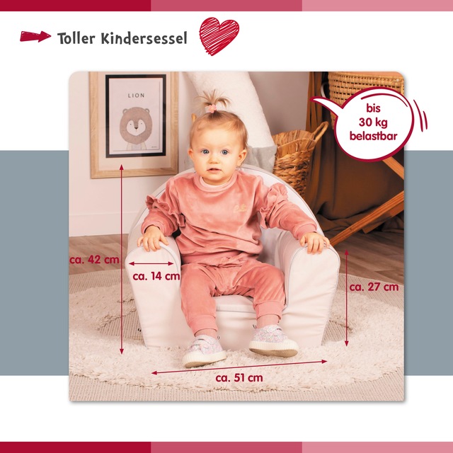 Knorrtoys® Sessel »Lovely dino« für Kinder; Made in Europe