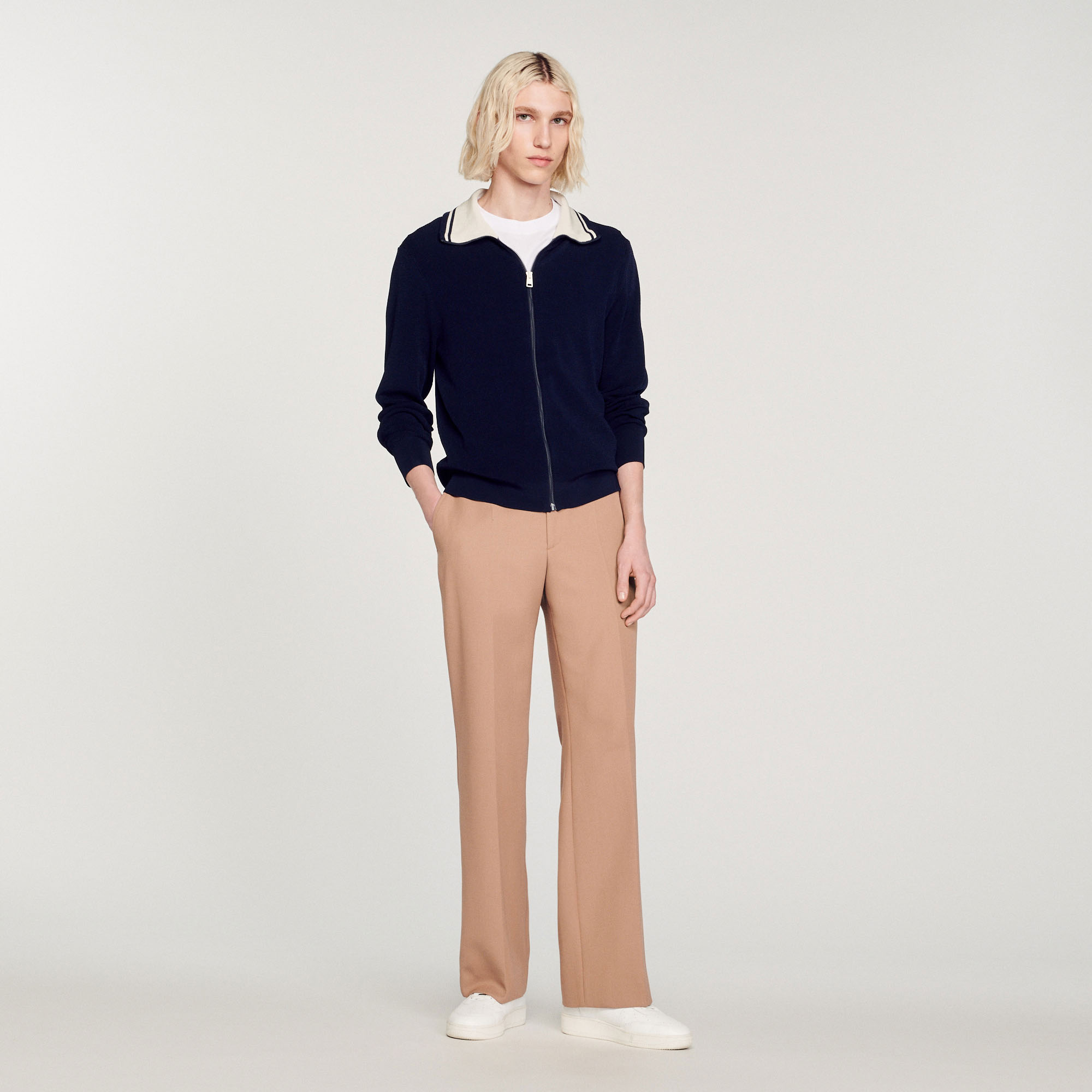 Cardigan zippe