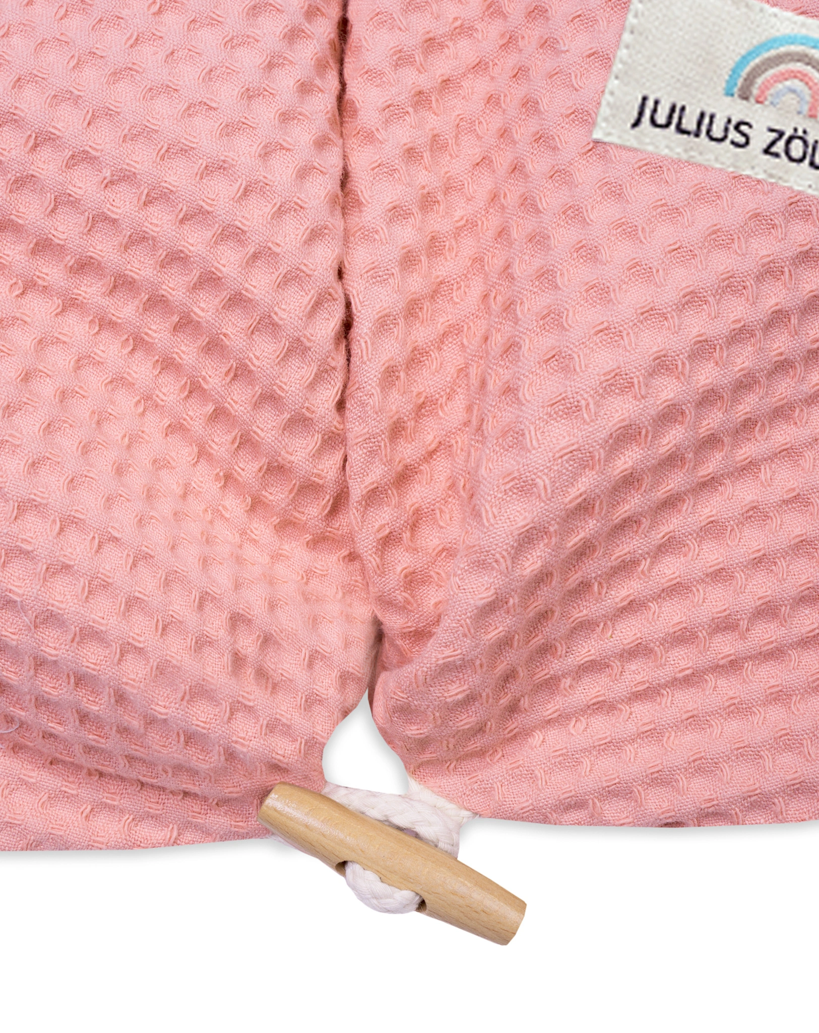 Stillkissen mit Knopf NAPPI WAFFELPIQUE (190x30) in blush