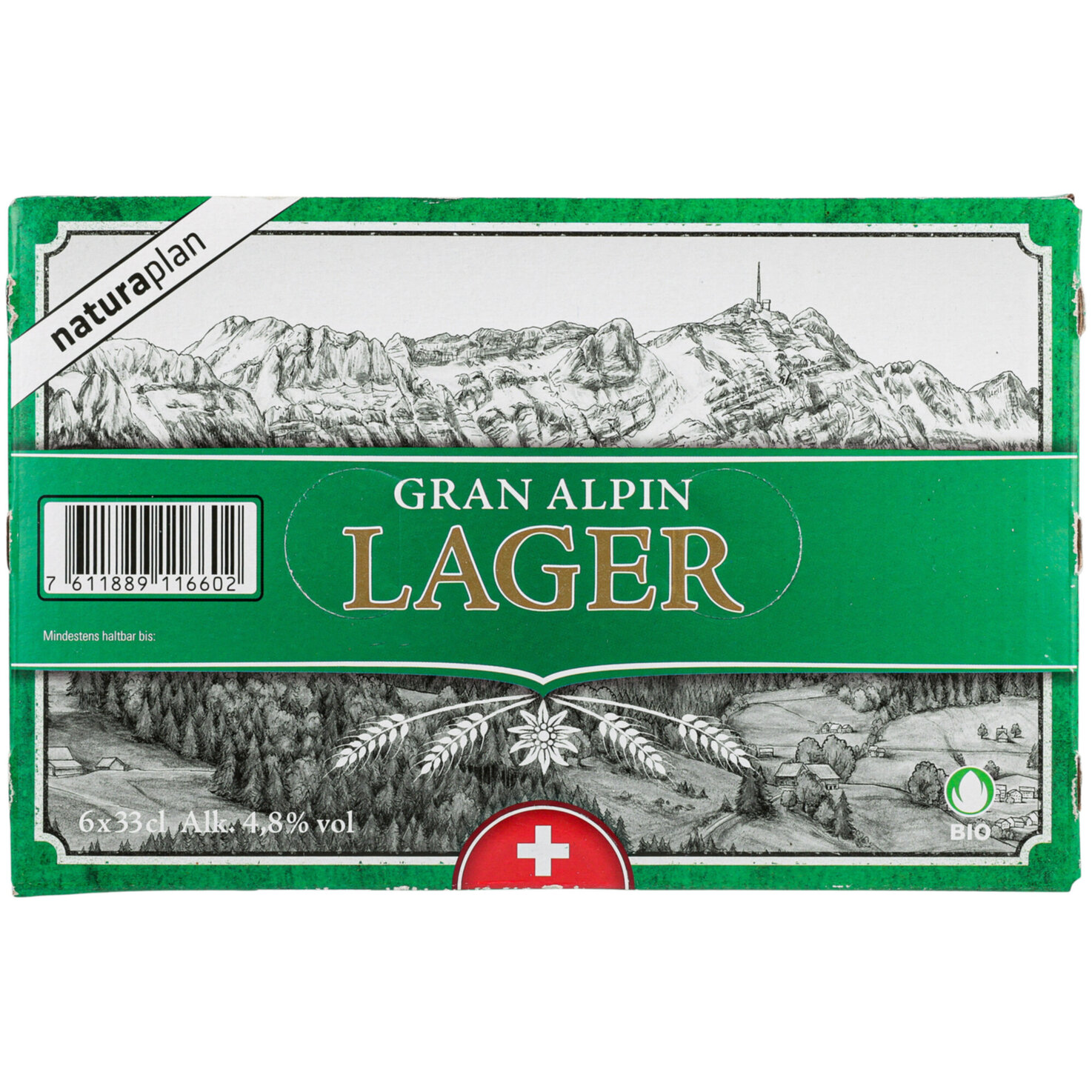 Naturaplan Bio Gran Alpin Lager Bier 6x33cl -198cl