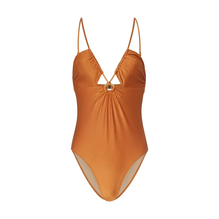 Alma Deia Maillot de Bain 1 Pièce Cut-Out Dos Nu | Cuivre