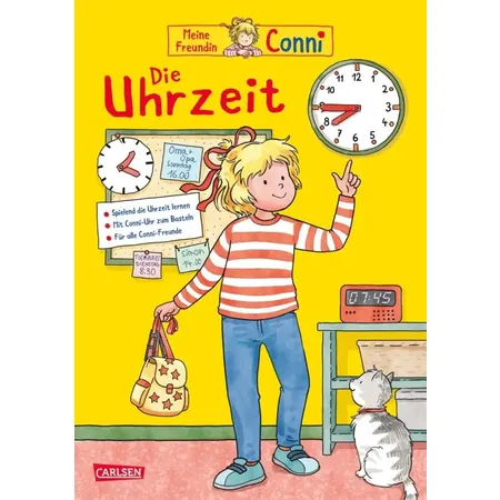 Carlsen Verlag Conni Gelbe Reihe (Beschäftigungsbuch): Die Uhrzeit | Der Klassiker komplett überarbeitet