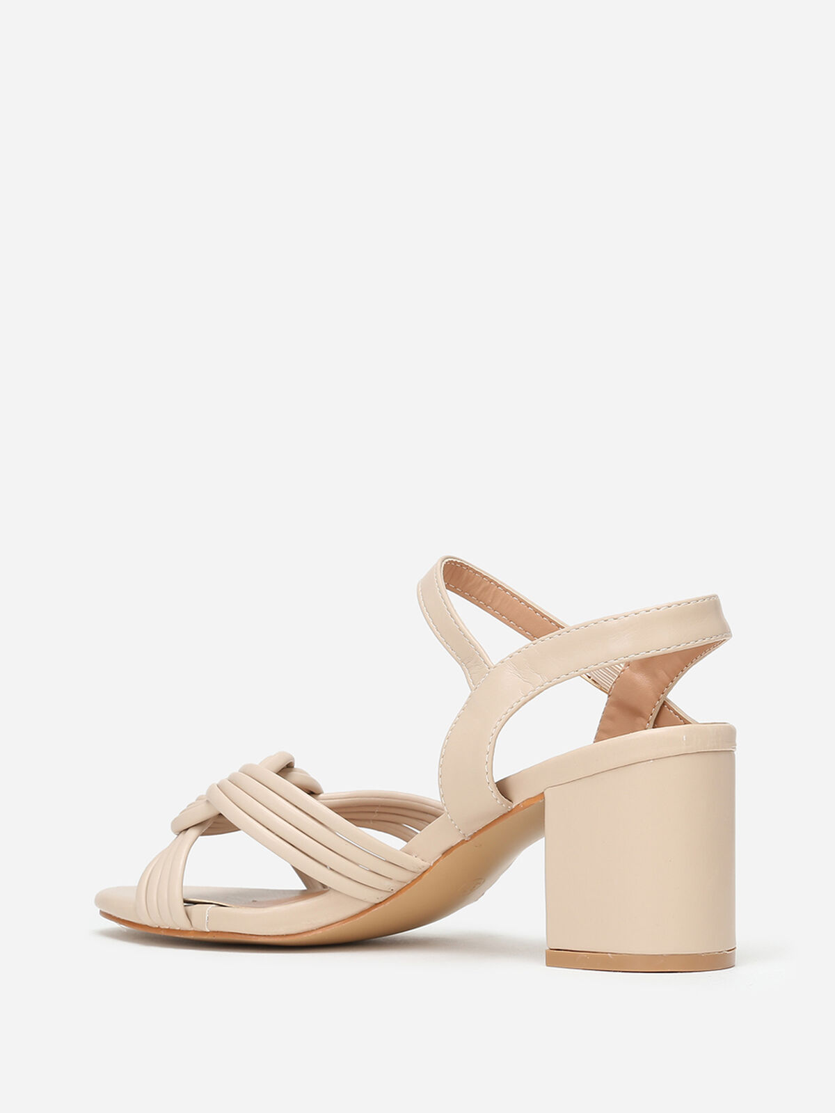Sandales à brides tressées- Beige