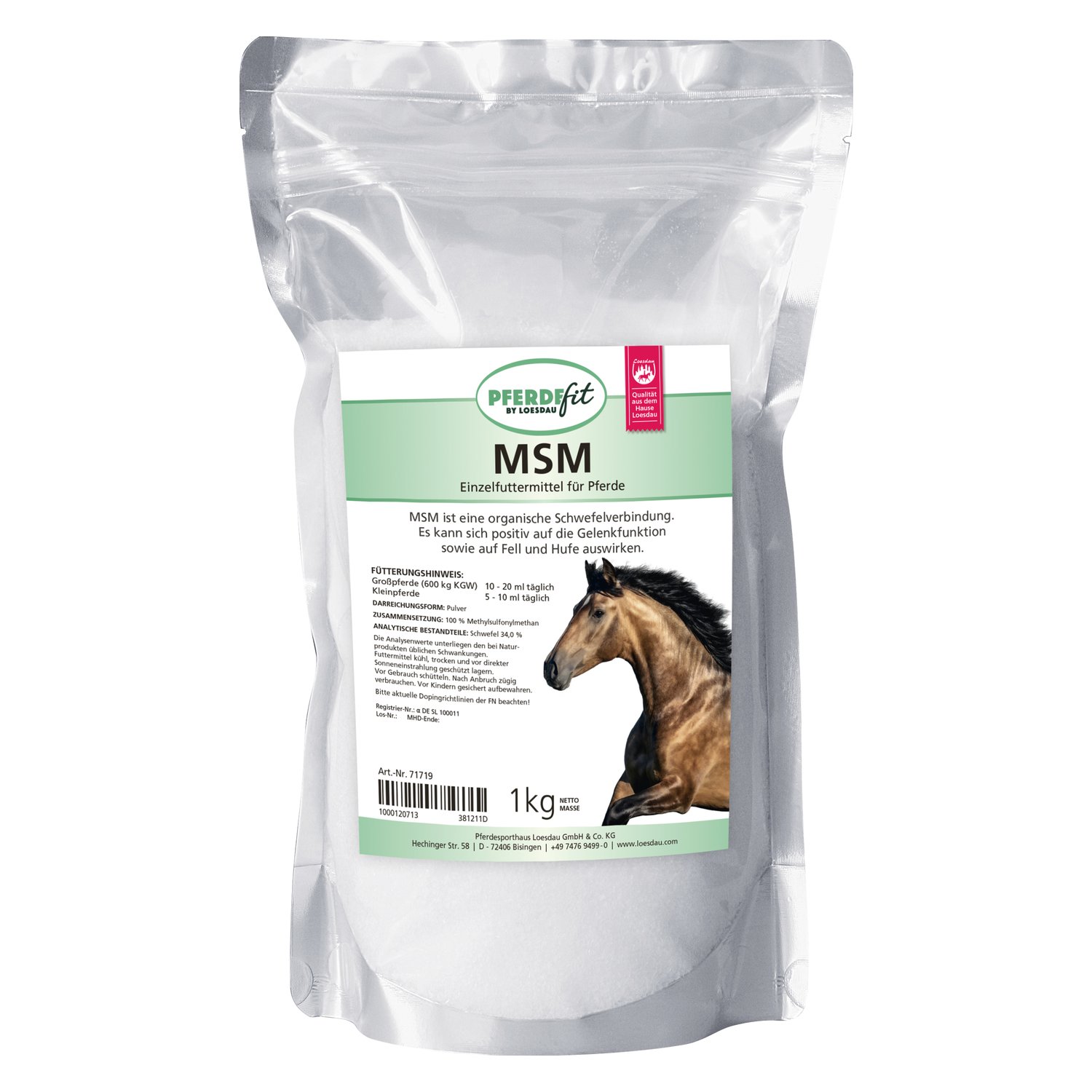 PFERDEfit by Loesdau MSM  - 1 kg