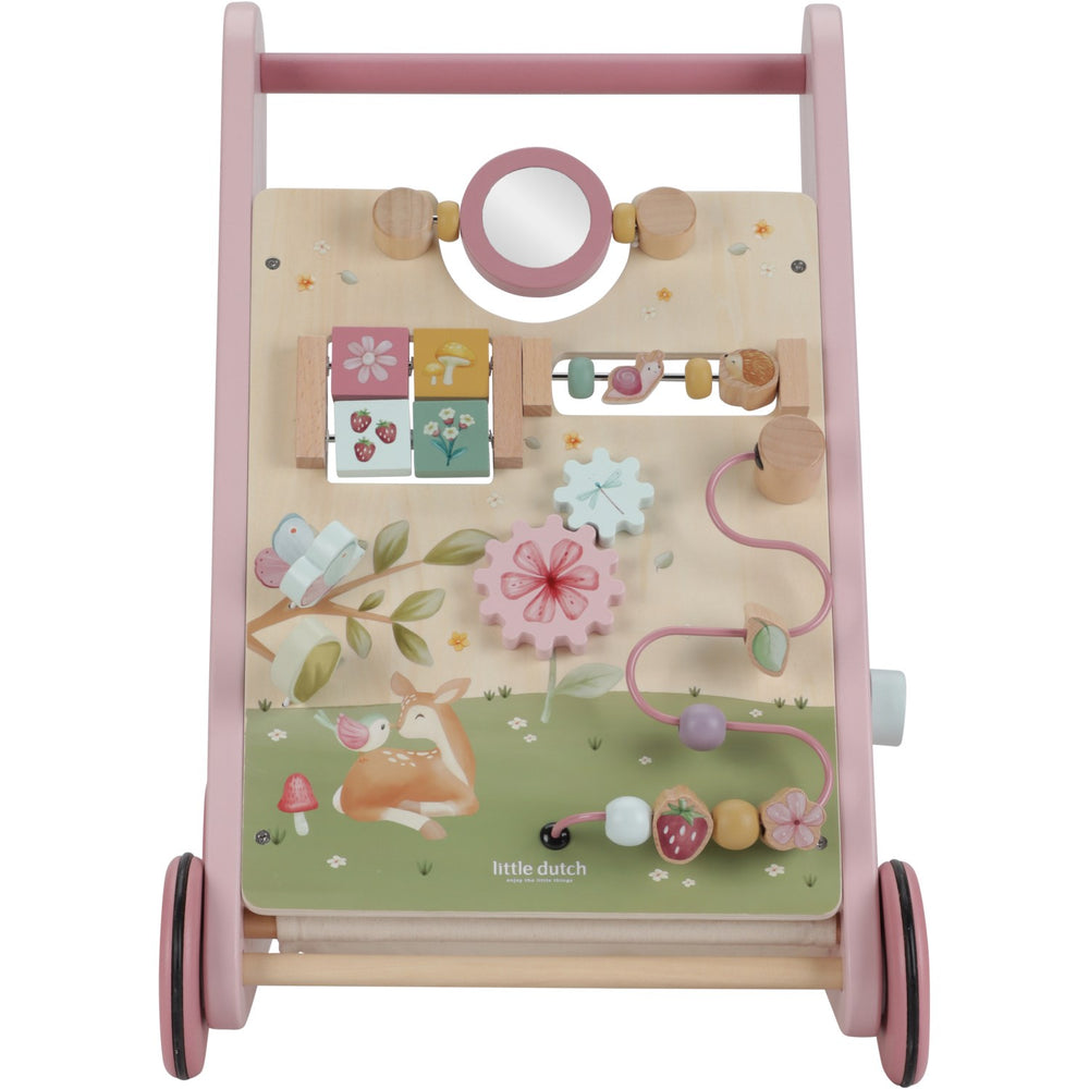 Køb Little Dutch Fairy Garden Pink Multi-Aktivitets Gåvogn