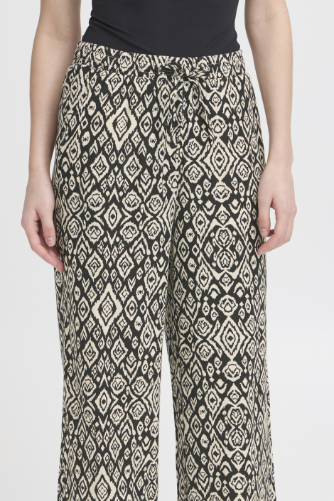 Ichi zwarte dames broek