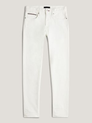 Calça jeans branca reta Denton